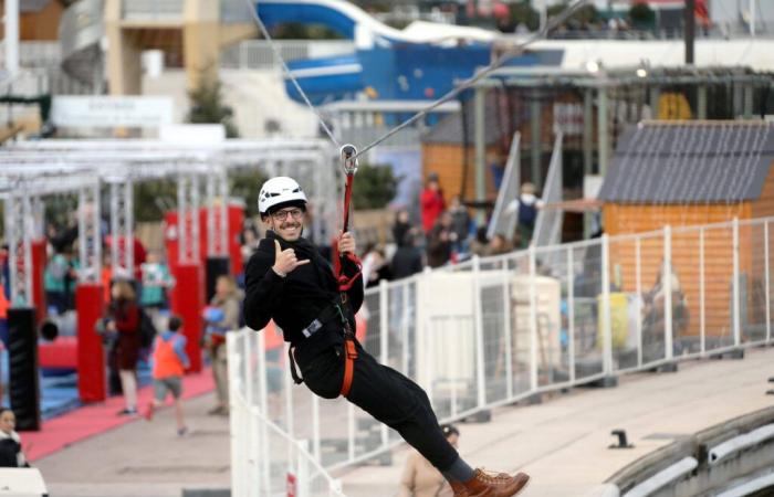 Flagship event of the Monaco Sports Village, we tested the Port Hercule zip line for you