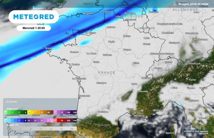 snowfall expected in France over the next few hours? What do our cards say?