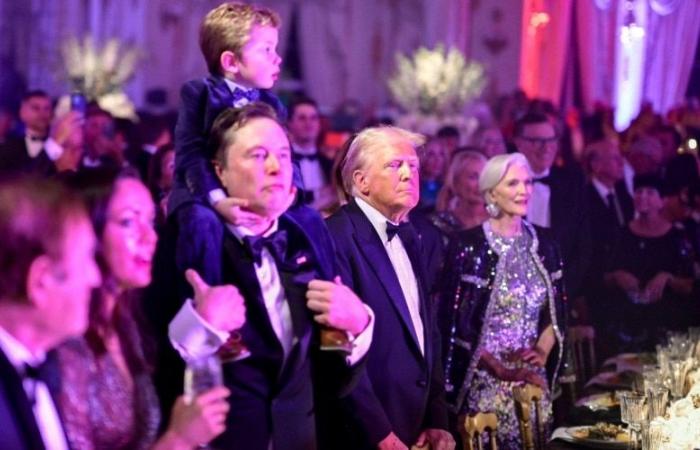 Elon Musk attends US President-elect Donald Trump’s New Year’s bash in Florida with son