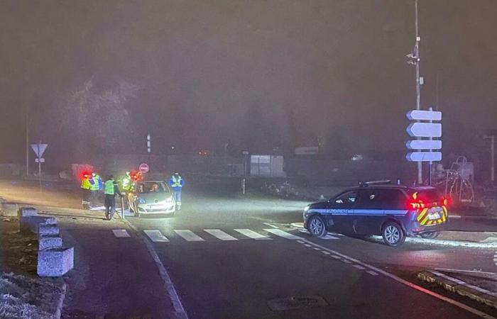 Near Lyon. Police stop drivers who are too festive for New Year's Eve in time