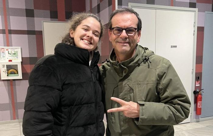 Star Academy fans, Frédéric and Amandine attended the show's premiere