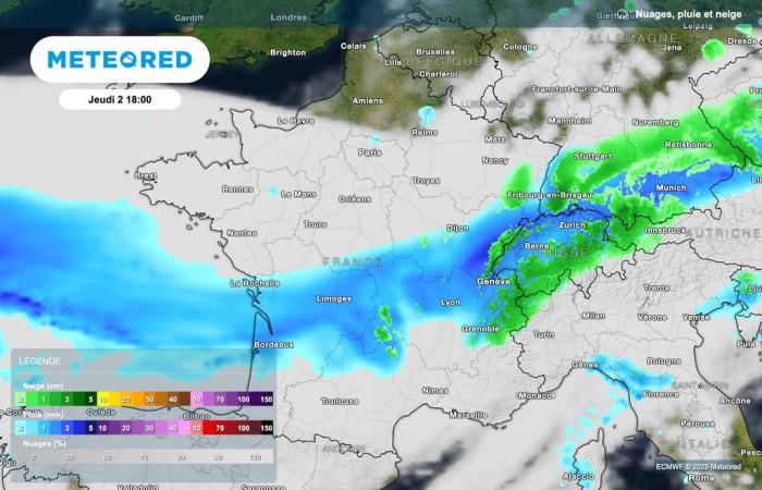 snowfall expected in France over the next few hours? What do our cards say?