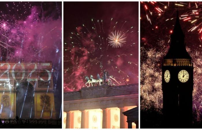 Paris, Berlin, London, Brussels… European capitals celebrated the transition to the New Year