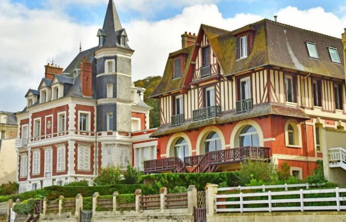 his sublime “pink brick” villa in Normandy where he lives with his wife Daphné Roullier