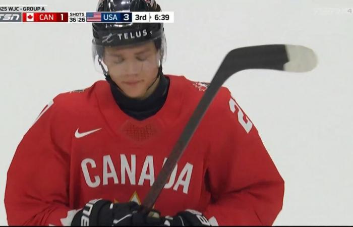 Canada loses to the United States at the World Junior Championship