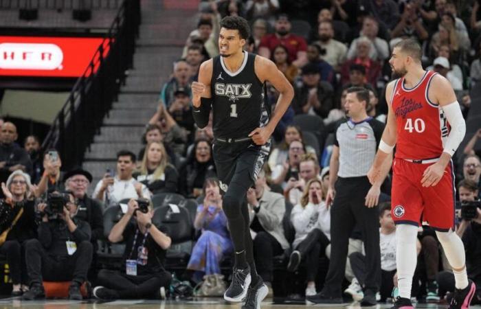 Wembanyama shines with the Spurs against the Clippers