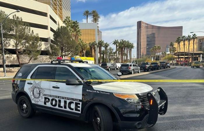 Vehicle catches fire, explodes outside Trump hotel lobby in Las Vegas