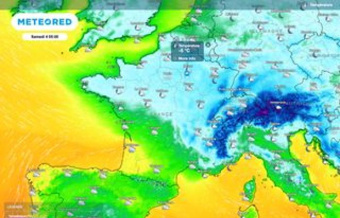 Sharp drop in temperatures over the next few hours! All of France concerned? Towards a very cold weekend?