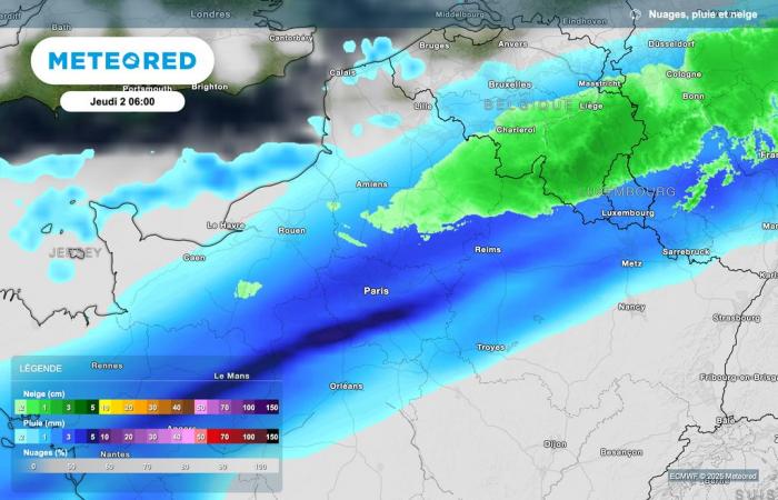 snowfall expected in France over the next few hours? What do our cards say?