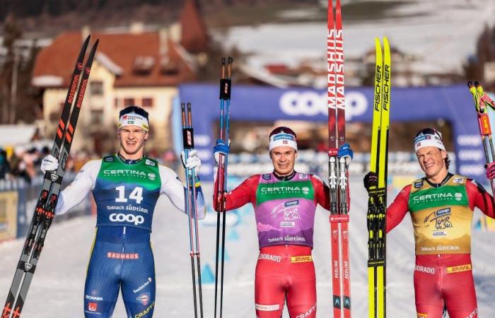 Cross-country skiing | Toblach: Hugo Lapalus at the foot of the podium after a crazy race in the classic pursuit of the Tour de Ski | Nordic Mag | No. 1 Biathlon