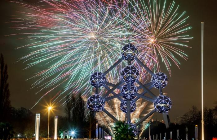 50,000 spectators gathered in Brussels for the New Year’s fireworks: images of a “wonderful” show