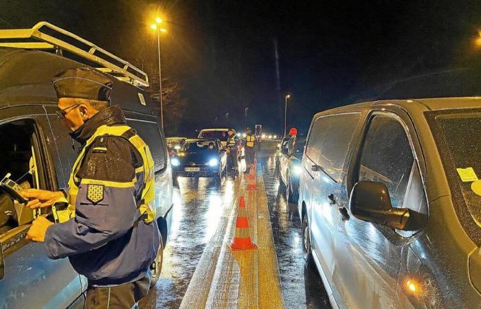 In Finistère, 724 vehicles checked on New Year's Eve