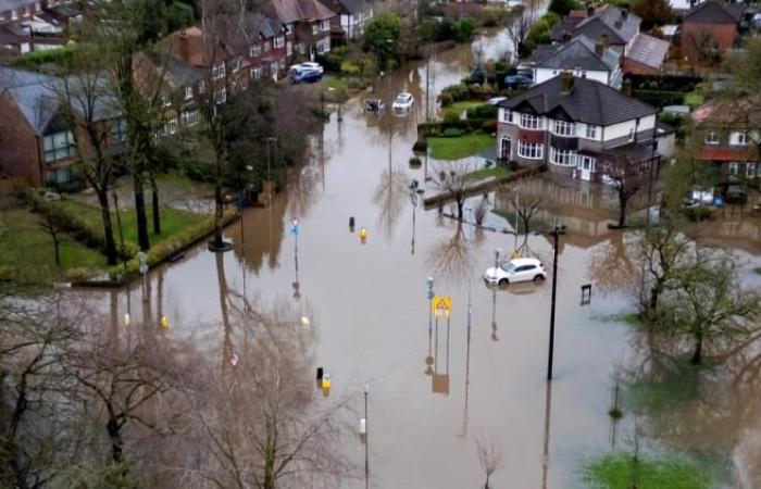 the impressive images of the floods hitting the north of the country