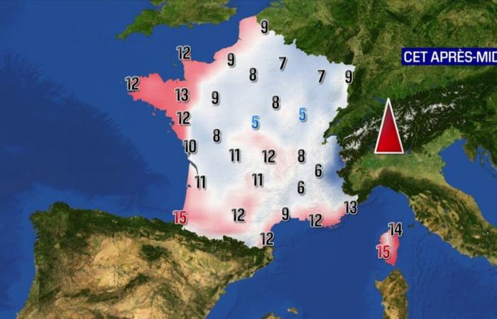 mild temperatures for the first day of 2025