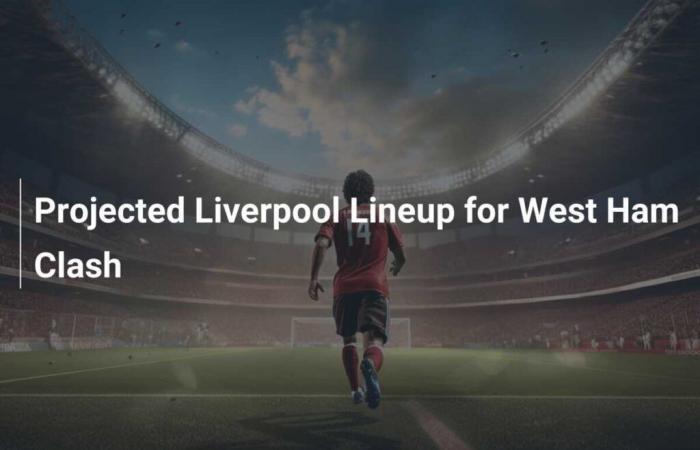 Liverpool Predicted Line-Ups for West Ham Match