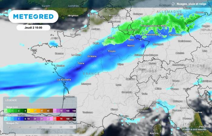 snowfall expected in France over the next few hours? What do our cards say?