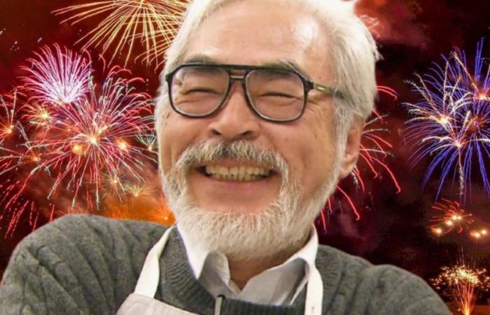 Hayao Miyazaki publishes this adorable drawing to wish you a very happy new year