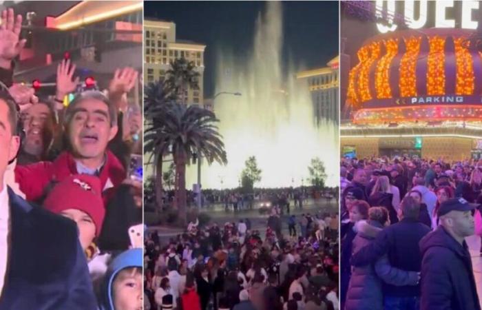 Sights and sounds of the New Year’s Eve party in Las Vegas