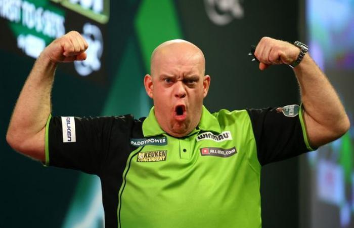 ‘I’ve won f*** all yet’ – Michael van Gerwen sweeps Chris Dobey aside to march into seventh world final