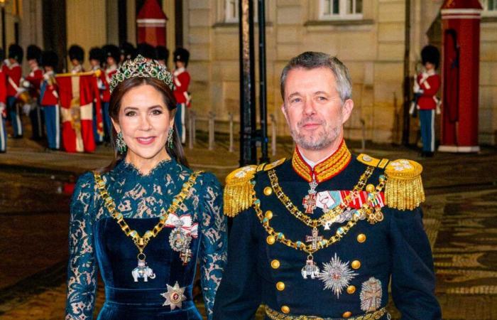 Crown Prince Christian attends New Year’s reception for the first time decorated with the Order of the Elephant