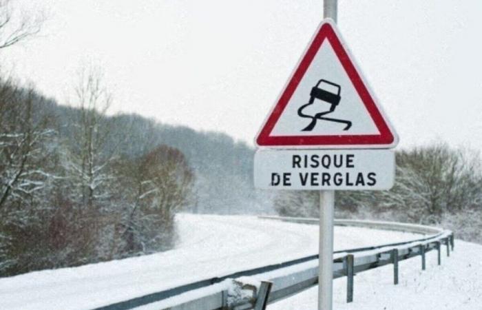 risk of refreezing on the roads of the Jura