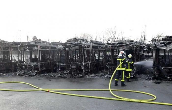 in Belfort, seven hydrogen buses destroyed by flames