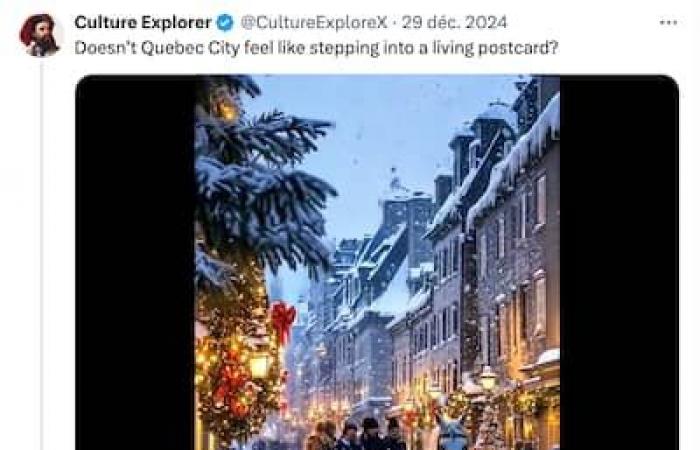 [À VOIR] Two Châteaux Frontenac, huge fir trees everywhere: a fake video of Old Quebec seen millions of times