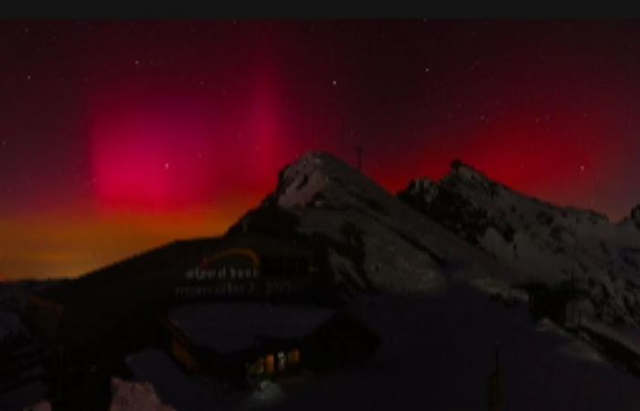 Northern lights colored the sky across France for the New Year, the images are striking