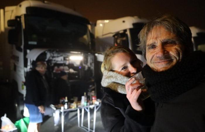 New Year's Eve with truck drivers in Payré in Vienne: the parking lot of the forgotten