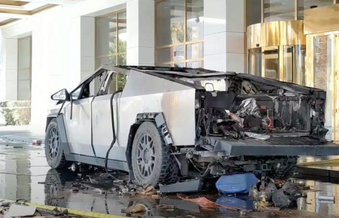 Tesla Cybertruck explosion in Las Vegas: suspect shot in the head, possible suicide cited by city sheriff