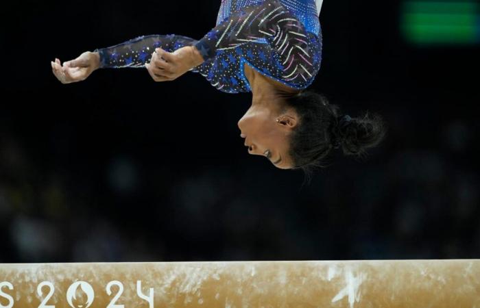 At the Arena Bercy, three new Olympic titles and a declaration of hair independence for Simone Biles