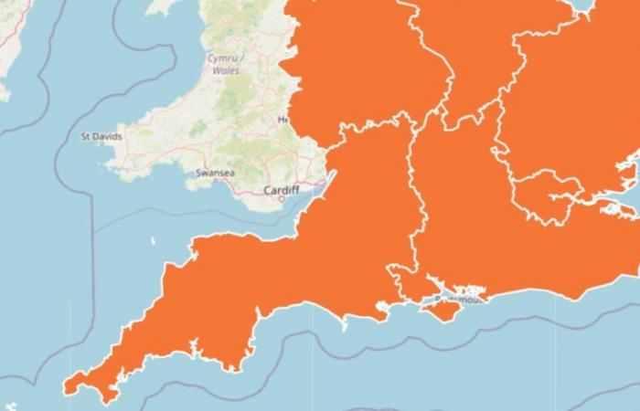 Somerset and Devon: Amber warning issued for New Year