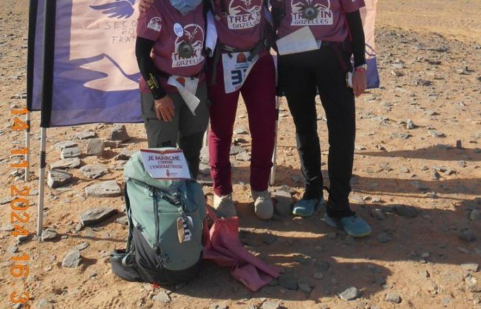 Three friends united by endometriosis awareness take on the Trek’in Gazelles solidarity challenge