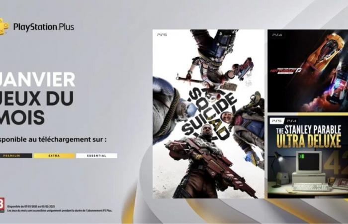 PlayStation Plus: the 3 games offered in January 2025