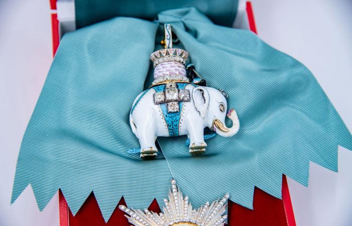 Crown Prince Christian attends New Year’s reception for the first time decorated with the Order of the Elephant