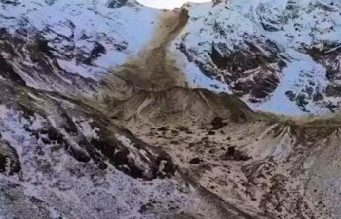 Transfigured landscape: Incredible landslide on Monte Rosa, a video shows the devastation