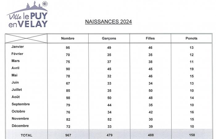 Puy-en-Velay maternity ward: births are on the rise again, Louis and Adèle, the most given first names in 2024