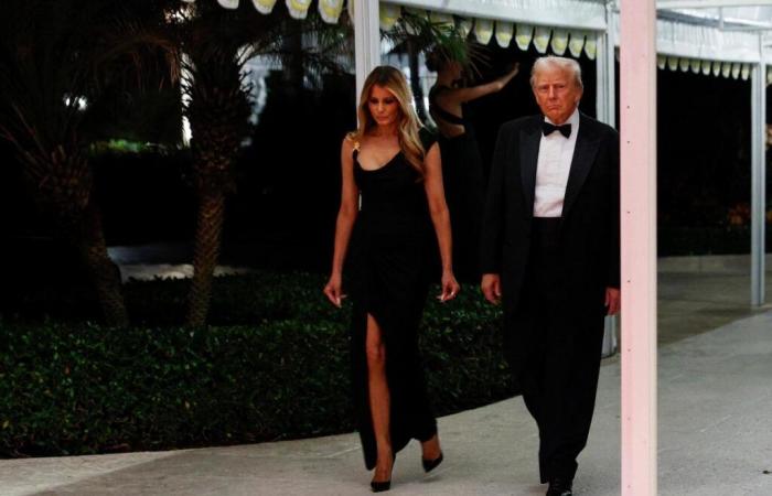 Slit dress and little dance steps, Melania Trump pulls out all the stops for the New Year