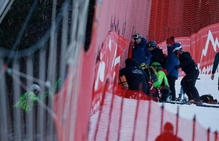 Skier Cyprien Sarrazin has come out of intensive care and is beginning “a long recovery period”