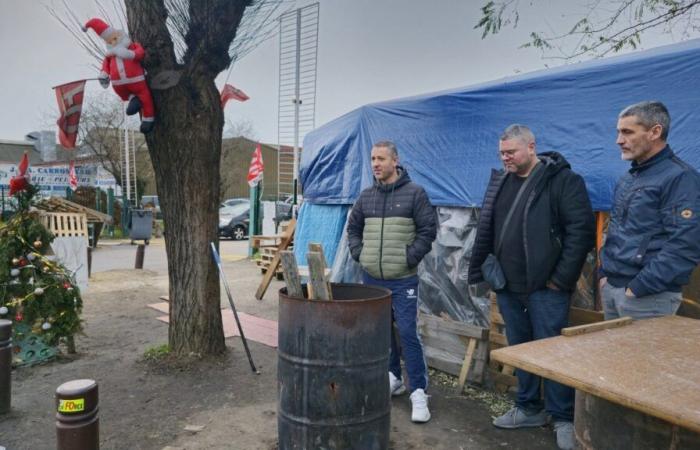 Bus drivers at this Yvelines depot spent Christmas on strike