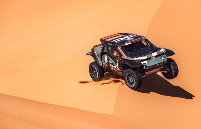 How did LOEB's Dacia Sandrider prepare to crown the Alsatian on the Dakar?