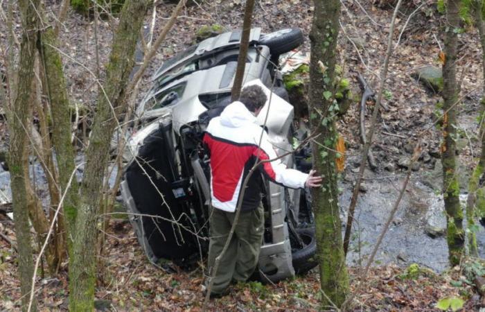 Haute-Loire. A car falls 10 meters into a stream in Vals-près-le-Puy