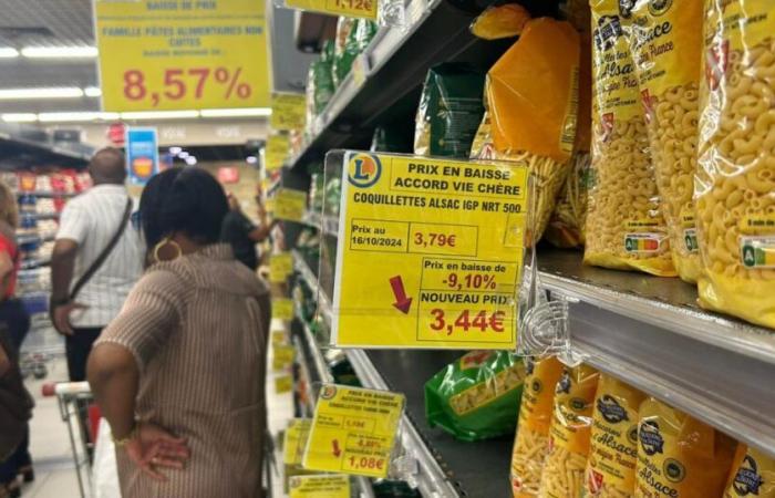 A little-noticed drop in prices on supermarket shelves in Martinique