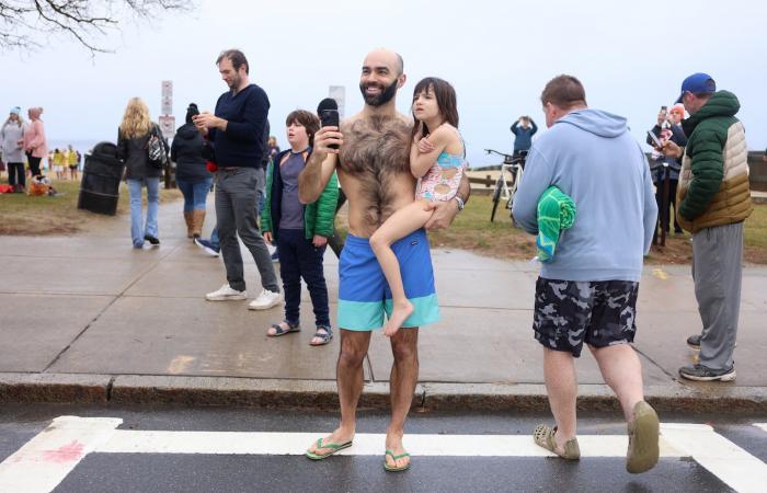 The L Street Brownies annual New Year’s swim rings in 2025