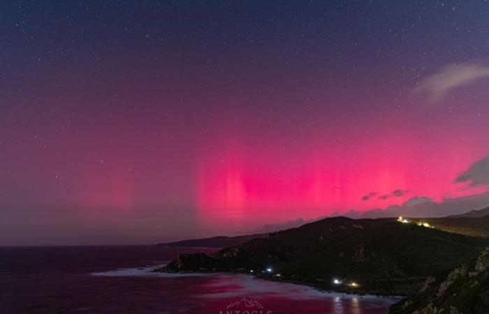 PICTURES. Rare northern lights observed in Corsica