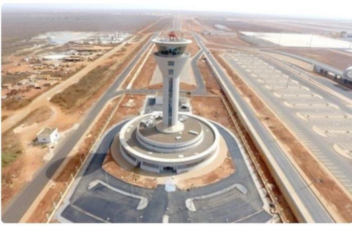 Air traffic controllers announce air traffic restriction