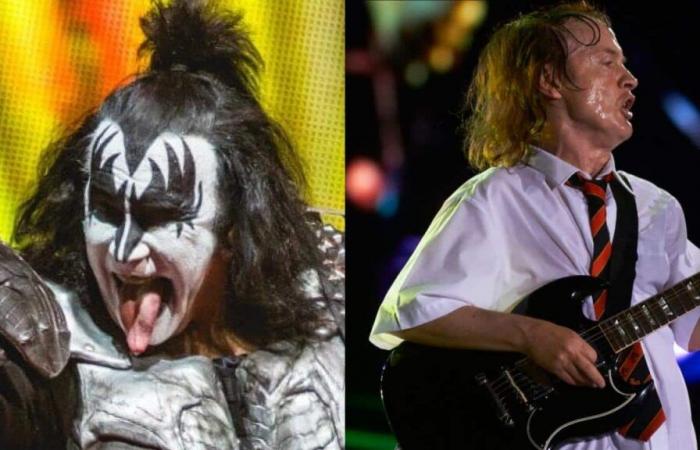 Gene Simmons (Kiss) recounts his first meeting with Angus Young (AC/DC)