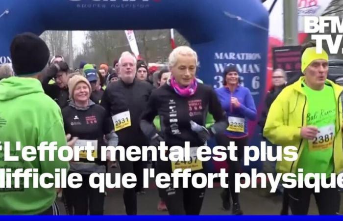 Hilde Dosogne, this 55-year-old Belgian woman took on the challenge of running a marathon a day for a year