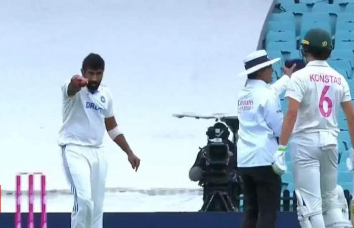 DRAMA! Jasprit Bumrah has heated exchange with Indian skipper Sam Konstas then looks down on him – Watch