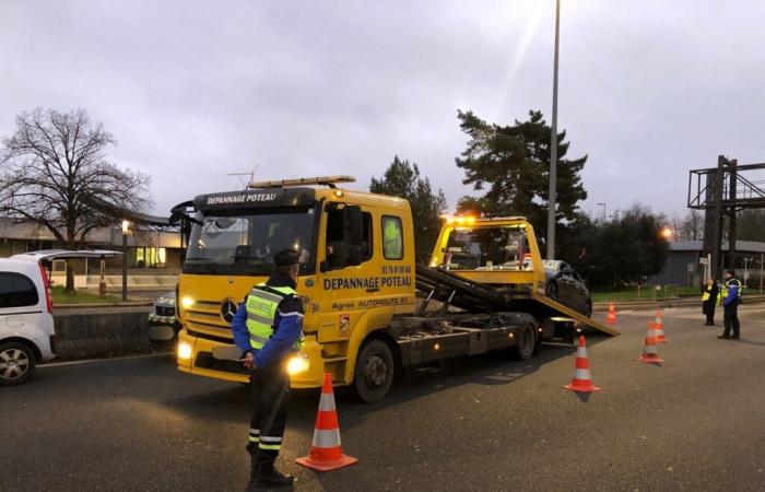 Very successful checks for the gendarmes on the A1, at the Bonsecours tollbooth